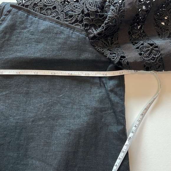 Escada Sport - see measurements, black linen lace dress - Picture 9 of 11